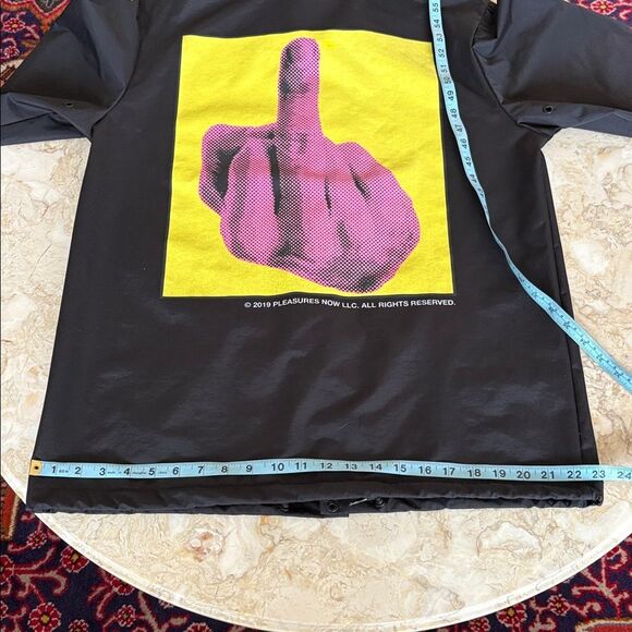 PLEASURES HARDCORE FREEDOM COACH BLACK NYLON JACKET - Picture 13 of 15